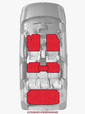 ЭВА коврики «Queen Lux» комплект для Honda Mobilio Spike